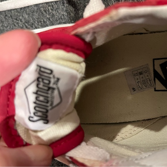 Red Suede Old Skool Vans - Picture 4 of 4